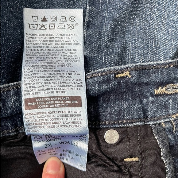 Levis Signature Midrise Bootcut Jeans Dark Indigo W26 - Picture 4 of 14